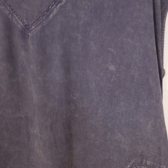 Splendid Collection Blue Shift Dress Sz M Pockets V Neck Distressed Summer $149 - Picture 4 of 8